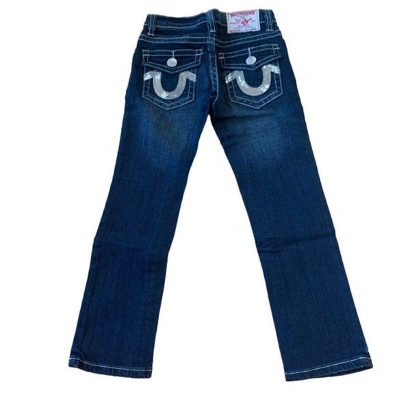 True Religion Blue Jeans Girls Size 8 - Picture 3 of 11
